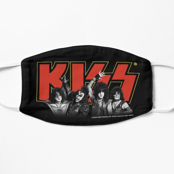 Kiss Band All Members - Red and Yellow Flat Mask