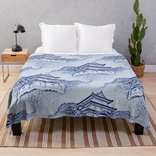 Item preview, Japanese-Castle Toile de Jouy designed and sold by Marla-und-Bob.