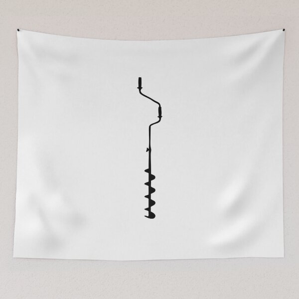 Item preview, Ice-Fishing Silhouette Ice Fisher designed and sold by fabianb.
