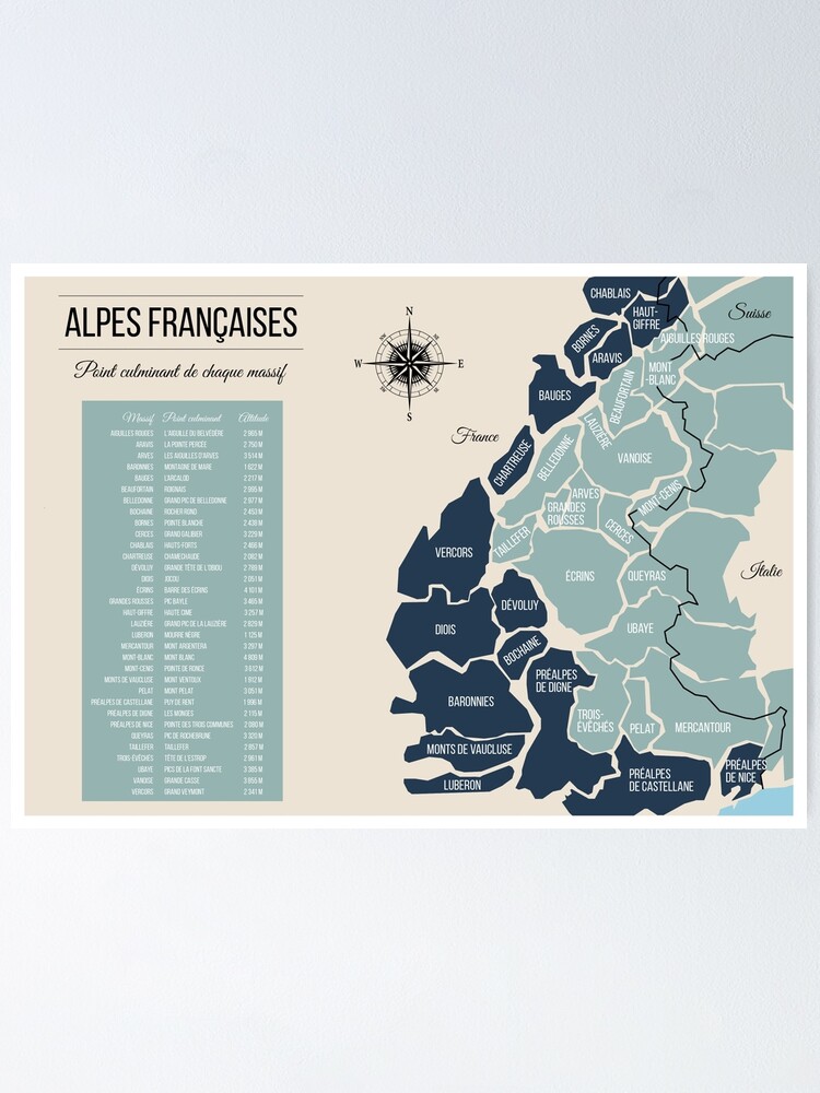 alpes françaises carte