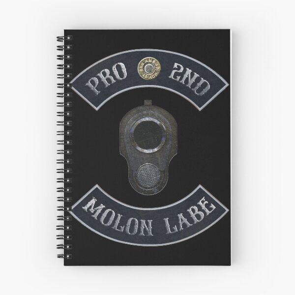 Item preview, Pro 2nd Amendment, Molon Labe in Rockers with M1911 Colt 45 with Black Background designed and sold by MadBadDangerous.