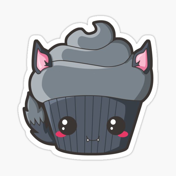 Spooky Cupcake - Werewolf Sticker