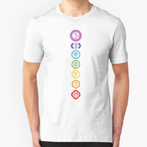 Chakras - The 7 Centers of Force Slim Fit T-Shirt
