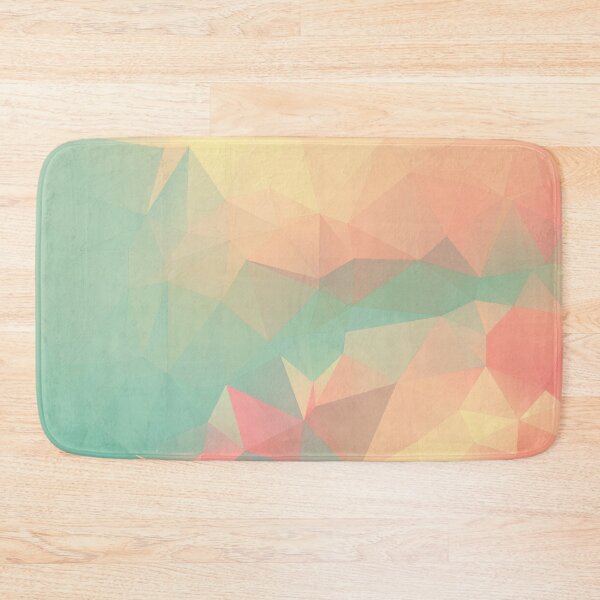 Item preview, PEACH AND MINT LOWPOLY designed and sold by EDDESIGNFORFUN.