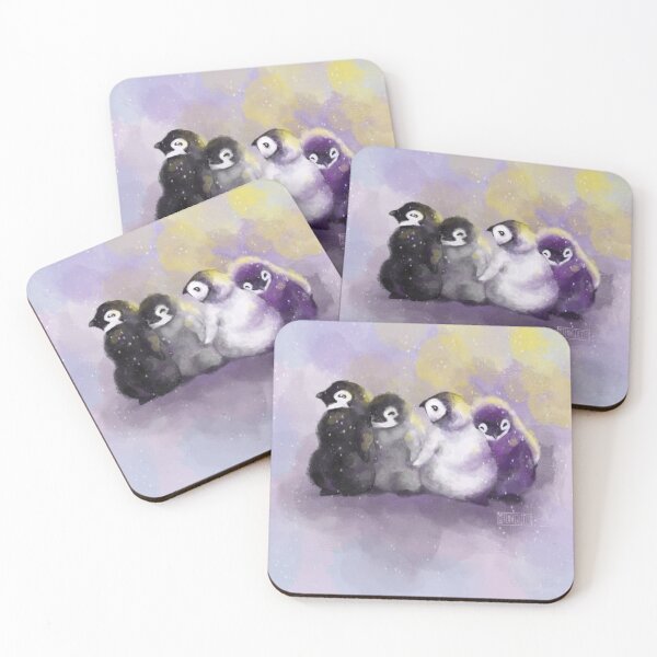 Item preview, Ace cuddling penguins designed and sold by teawithjelly.