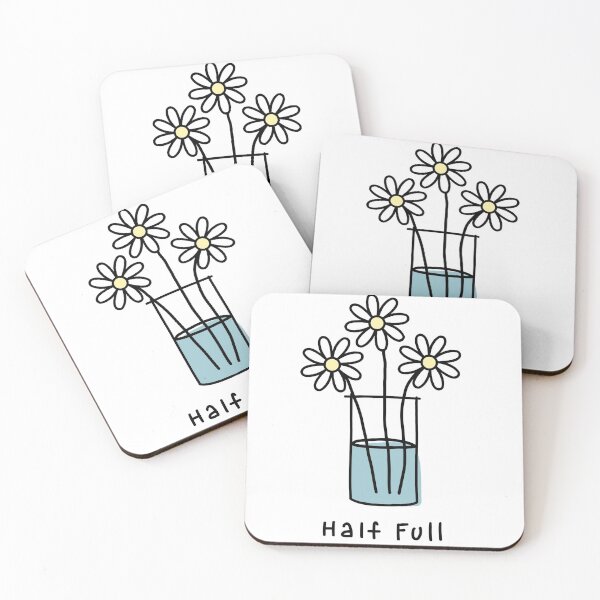 Item preview, Cup Half Full - Daisies - Life is Good Design designed and sold by alainakozyart.