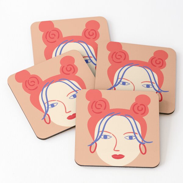 Item preview, Woman face with red hair designed and sold by EnlightParis.
