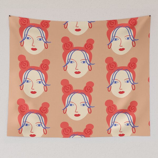 Item preview, Woman face with red hair designed and sold by EnlightParis.