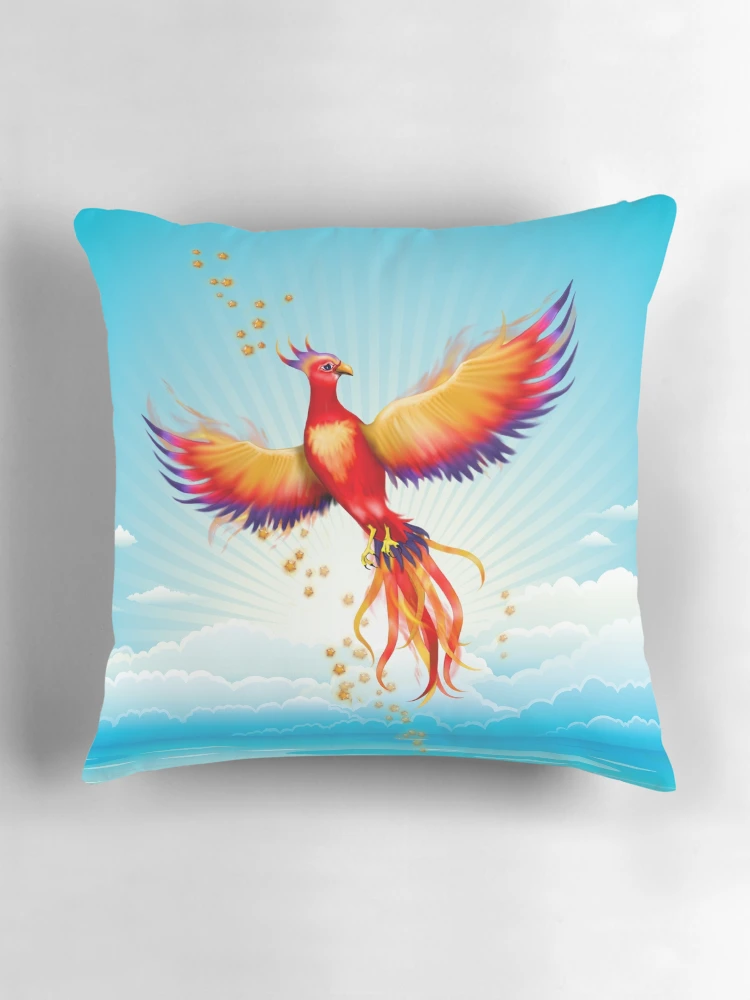 Thumbnail 3 of 4, Pillow, Phoenix Rising designed and sold by SpiceTree.