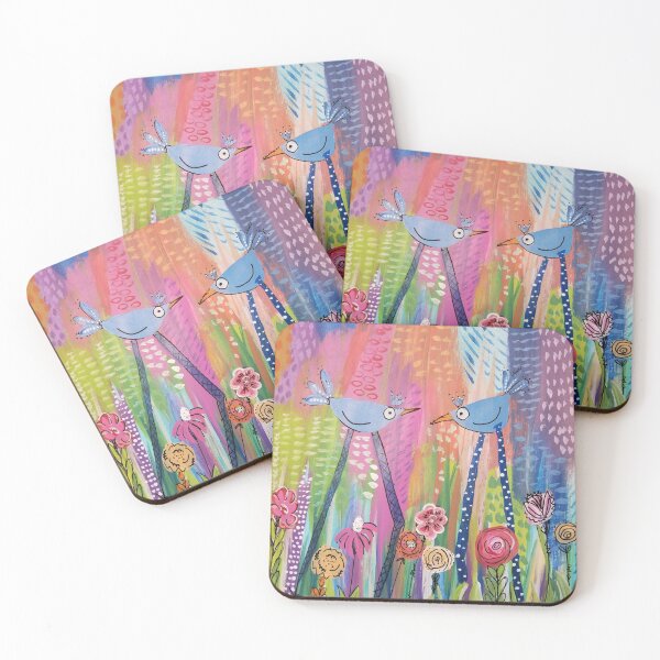 Item preview, Funky Birds in a City Garden designed and sold by ruthinman.