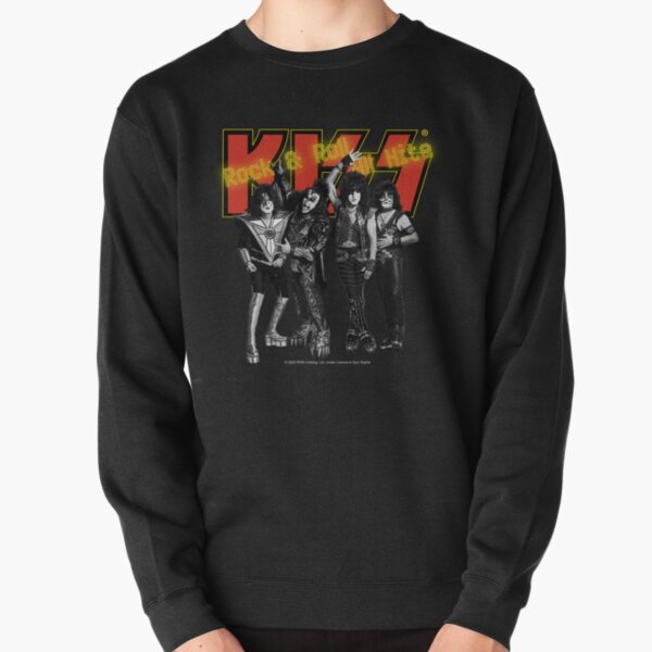 KISS - Rock & Roll All Nite - Full Up Yellow and Red Pullover Sweatshirt