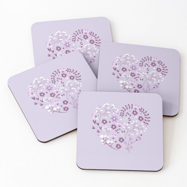 Item preview, purple flower heart designed and sold by EnlightParis.