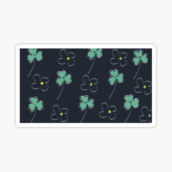 Clovers and Flowers Sticker