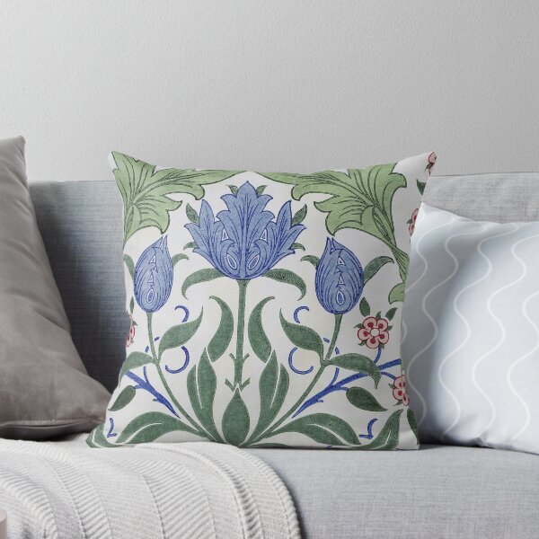 Aperçu de l'œuvre William Morris - Motif floral avec des tulipes créée et vendue par vakashop.