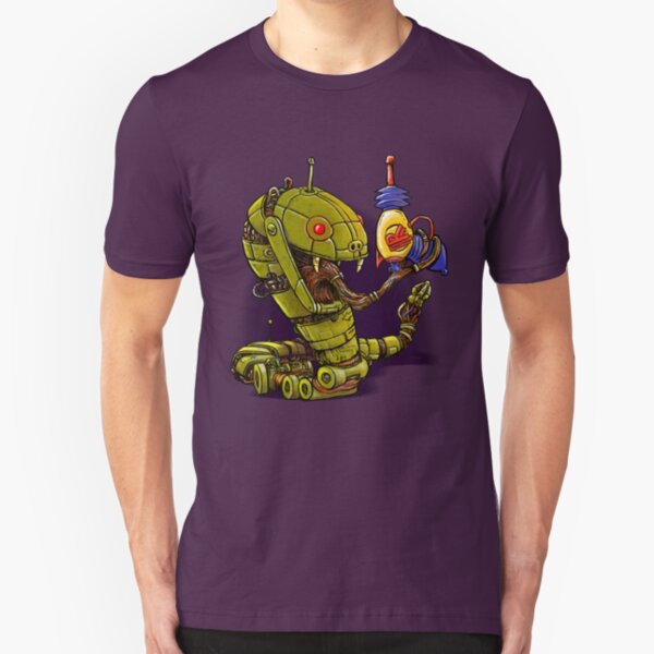 RobotReptileRaygun Slim Fit T-Shirt