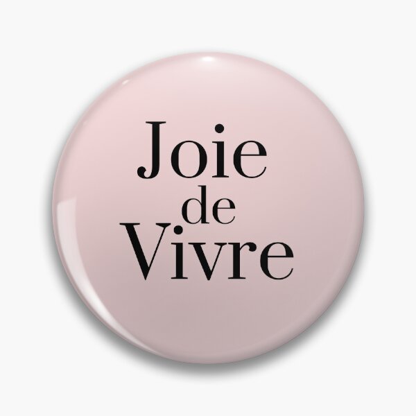 Item preview, Joie de Vivre - French Quote Pink Positivity Inspiring  designed and sold by Mars Babe.