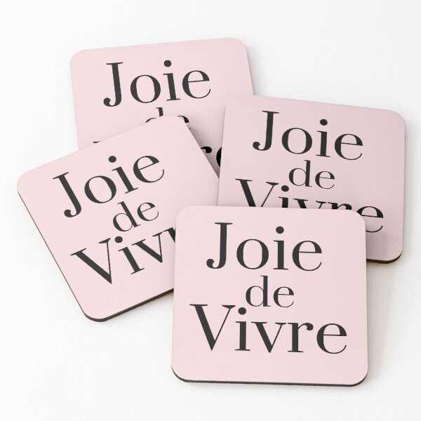 Item preview, Joie de Vivre - French Quote Pink Positivity Inspiring  designed and sold by Mars Babe.