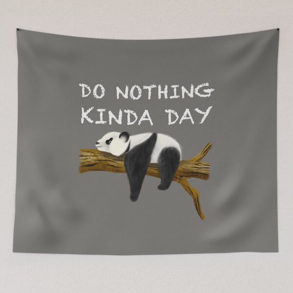 Item preview, Do nothing kinda day - Lazy panda designed and sold by DesignTreasure.