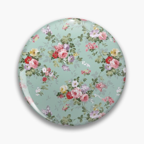 Elegant vintage pink roses floral pattern Pin