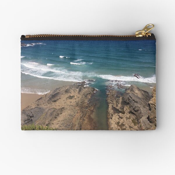 Portuguese Beach in Alentejo, Portugal Zipper Pouch