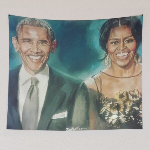 Item preview, Barack and Michelle Obama designed and sold by Portraits by Billy H. Jackson.
