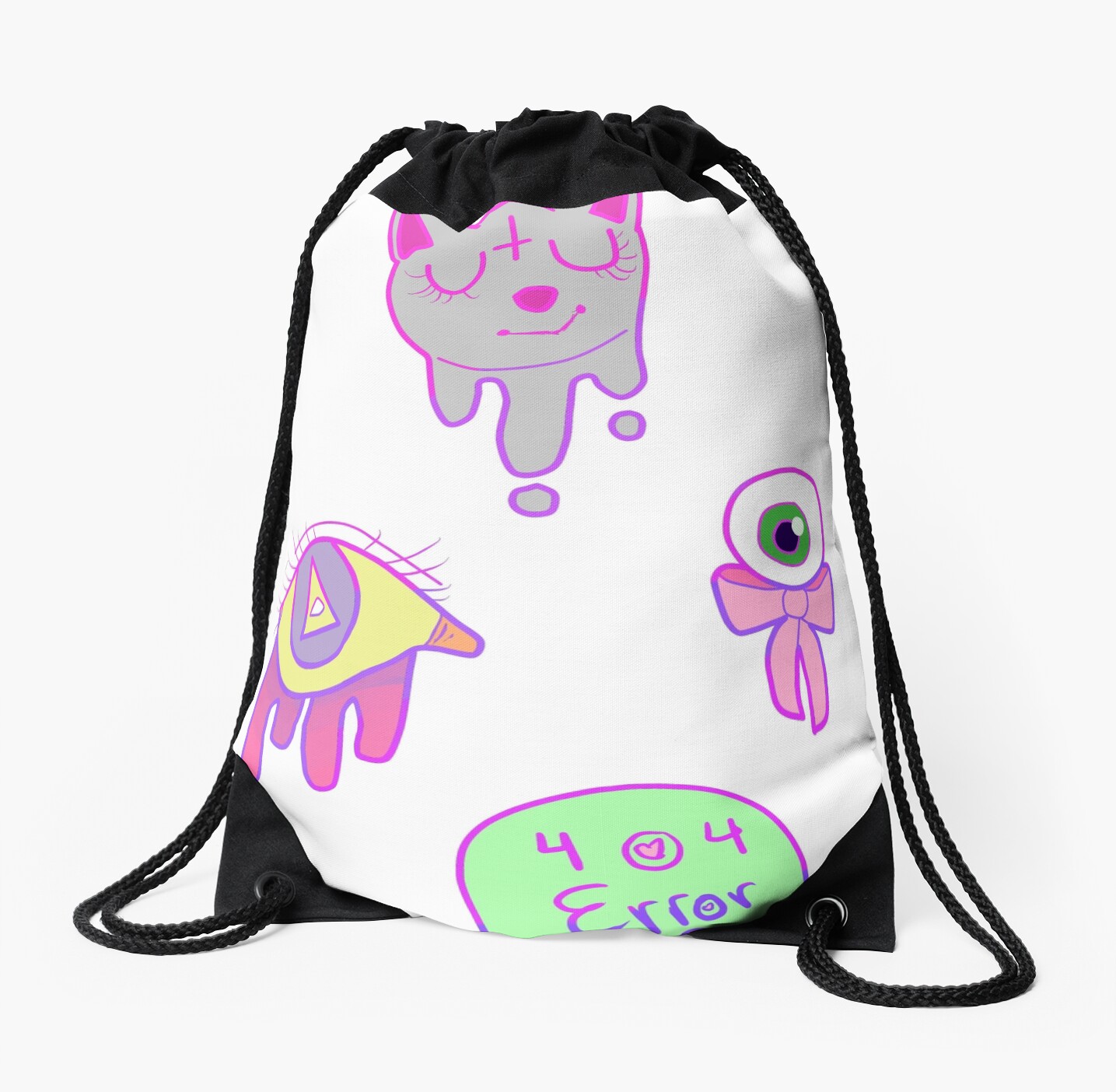 "Tumblr Aesthetic pastel grunge design" Drawstring Bag by Buttersbutt
