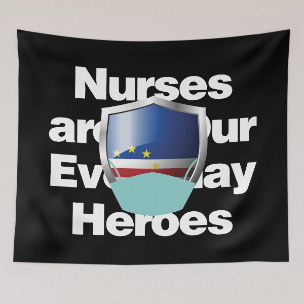 Item preview, Cabo Verde Nurses are Everyday Heroes designed and sold by HelloFromAja.