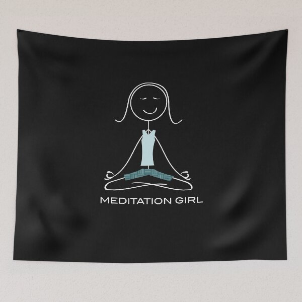 Item preview, Funny Womens Meditation Girl designed and sold by whyitsme.