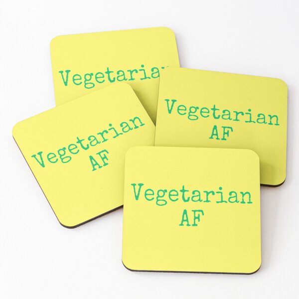 Item preview, Vegetarian AF designed and sold by CatMonkStudios.