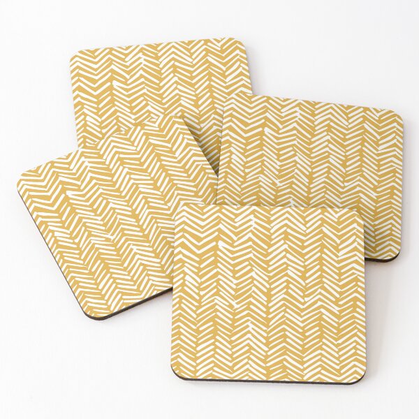 Artikelvorschau, Geometric Art, Herringbone, Mustard Yellow, Abstract Art entworfen und verkauft von meggydesigns.
