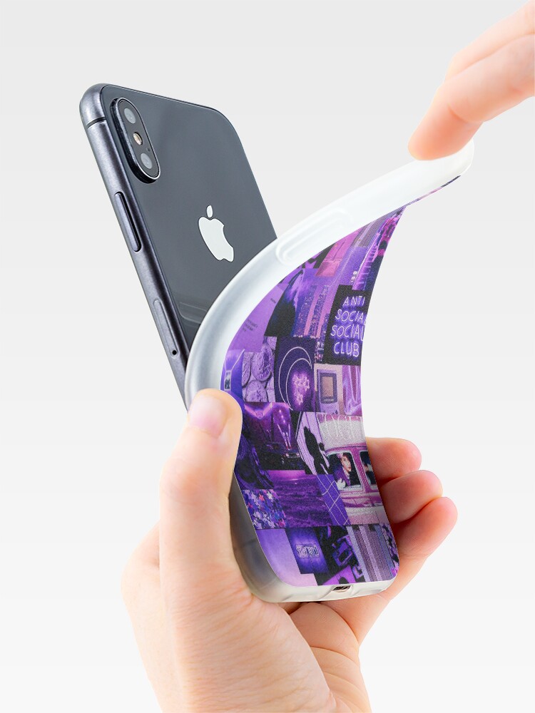 Alternate view of Purple Aesthetic Collage iPhone Case & Cover