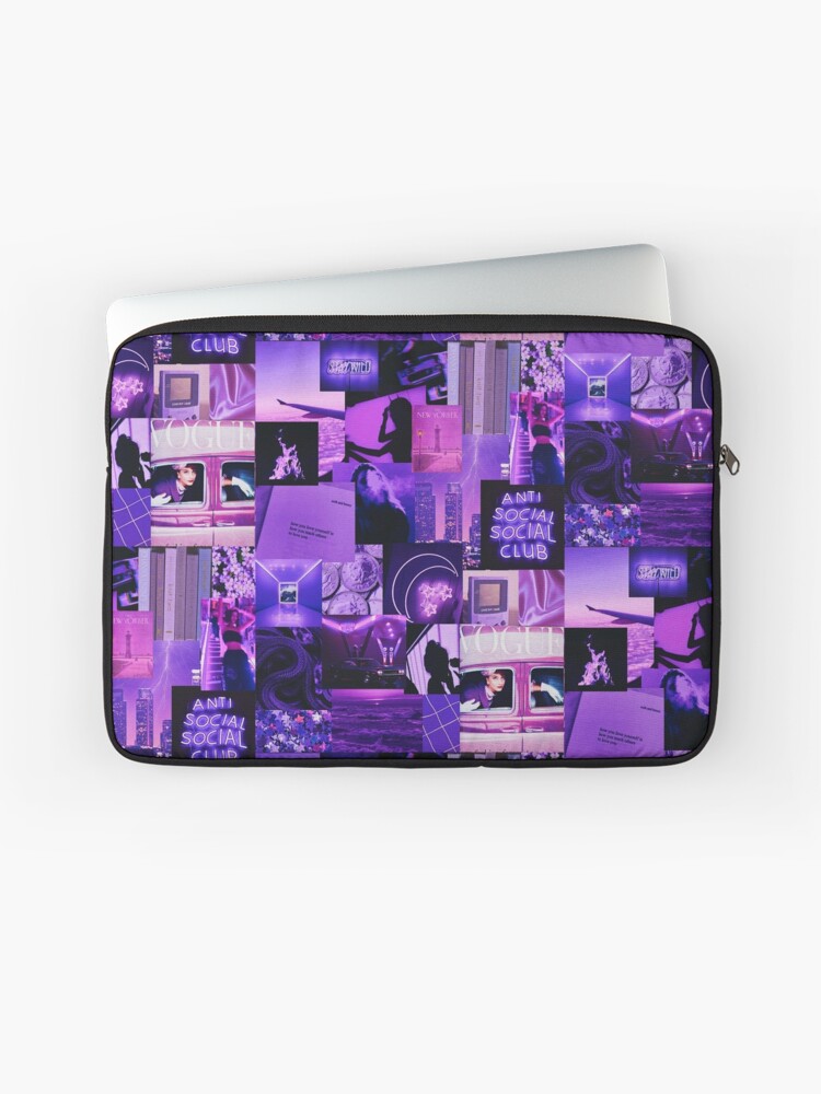 Purple Aesthetic Collage Laptop Sleeve for Sale by micdoom Redbubble