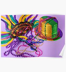 Celebrate New Year's or Mardi Gras Poster