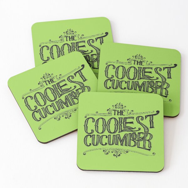 Item preview, The Coolest Cucumber hand drawn design designed and sold by WornThinApparel.