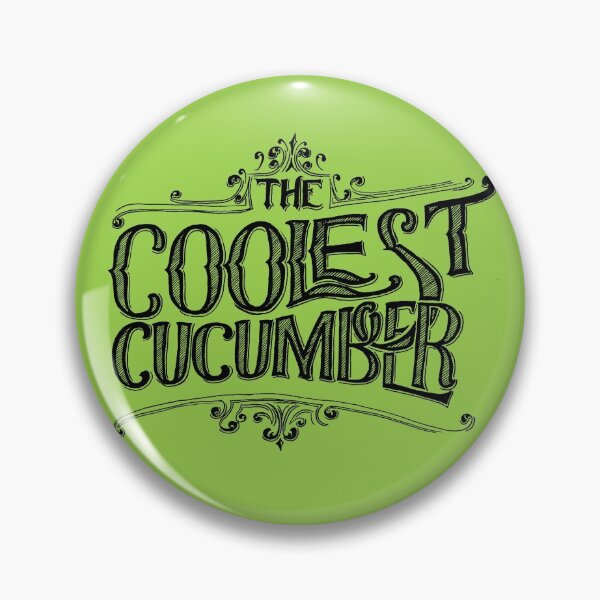 Item preview, The Coolest Cucumber hand drawn design designed and sold by WornThinApparel.