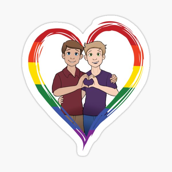 Skip & Pip Pride 2020 (human version) Sticker