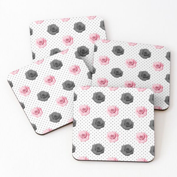 Aperçu de l'œuvre Pink White Black Silk Rose Floral Animal Stripe Pattern créée et vendue par digitalvintage.