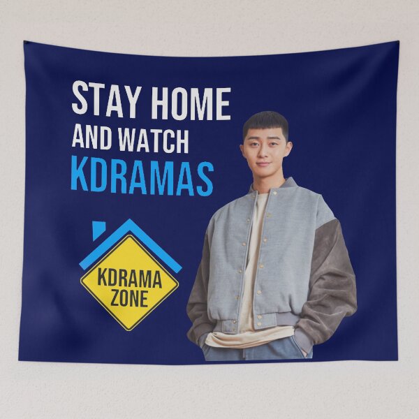 Item preview, Stay Home and watch kdramas park Seo joon designed and sold by EmmyWhammy.