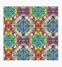Neon Pinstripes 1 C Photographic Print