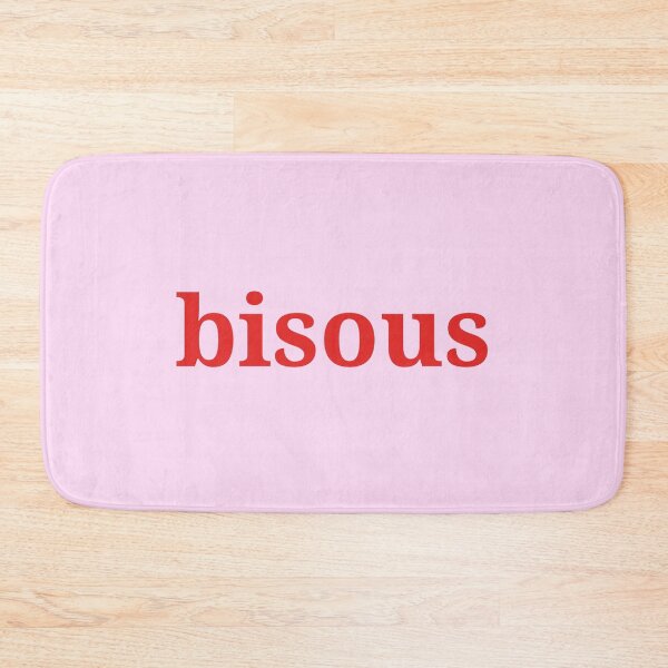 Item preview, Bisous - Kisses French Pink and Red Cute designed and sold by Mars Babe.