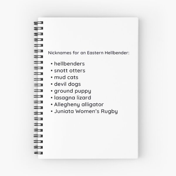 Item preview, Hellbender Nicknames designed and sold by Hellbenders.