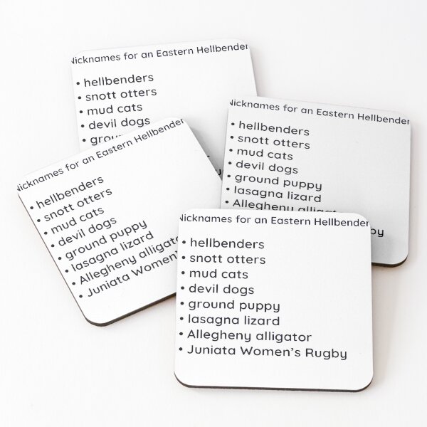 Item preview, Hellbender Nicknames designed and sold by Hellbenders.