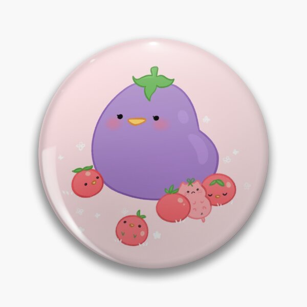 Item preview, Eggplant and cherry tomato chicks designed and sold by NomnomPotato.