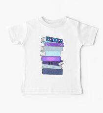 Stack of Blue Books Baby T-Shirt