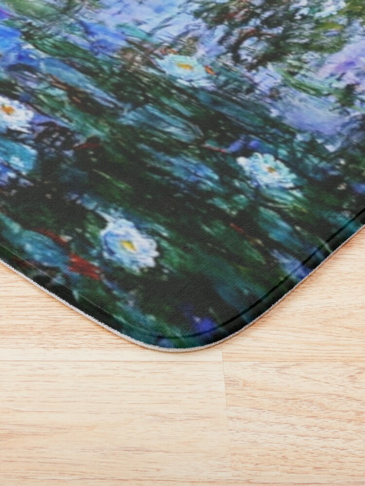 Alternate view of Claude Monet's Blue and White Water Lilies - Les Nymphéas Bleus et Blancs Bath Mat