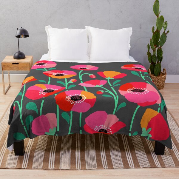 Item preview, Popping poppy flowers designed and sold by Pastel Palette Designs.