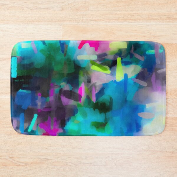 Item preview, splash painting texture abstract background in blue pink yellow designed and sold by Mrvell.