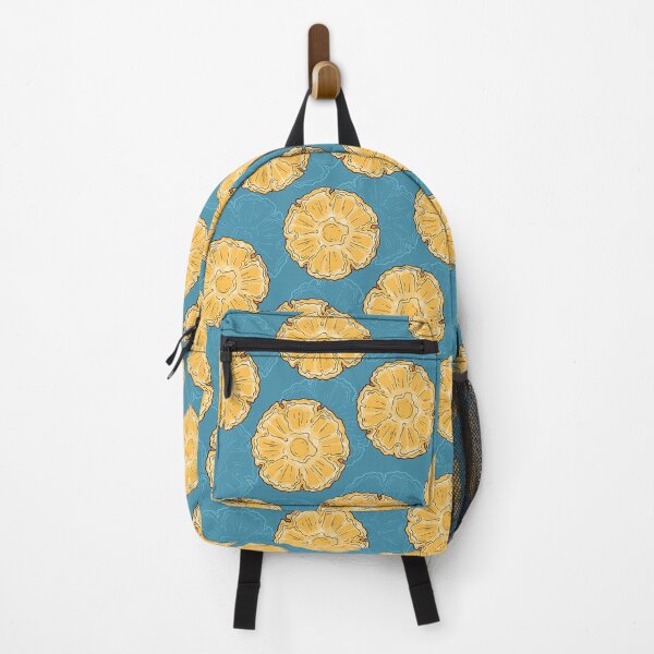 Item preview, Pineapple Slices On a Blue Background  designed and sold by unknownvirtuoso.