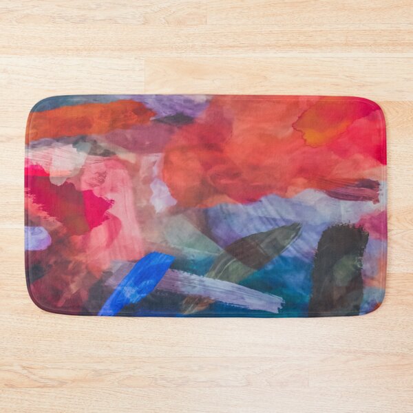 Item preview, splash painting texture abstract background in red blue brown designed and sold by Mrvell.