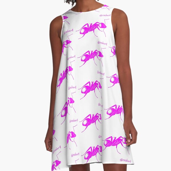 Ant! In Pink!* It might be more purple than you think!! A-Line Dress